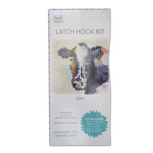 Latch Hook Kit Farm style Cow NWT